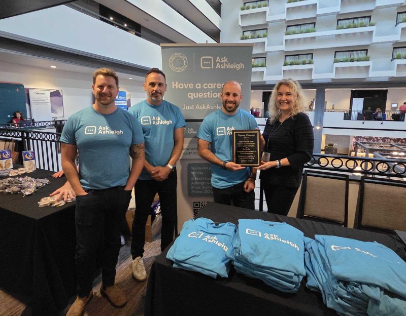 The Gambit team showcasing AskAshleigh at the 2024 SE4A Conference.